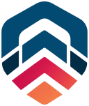 FoundOS mark with stacked navy and red chevrons above an orange diamond.